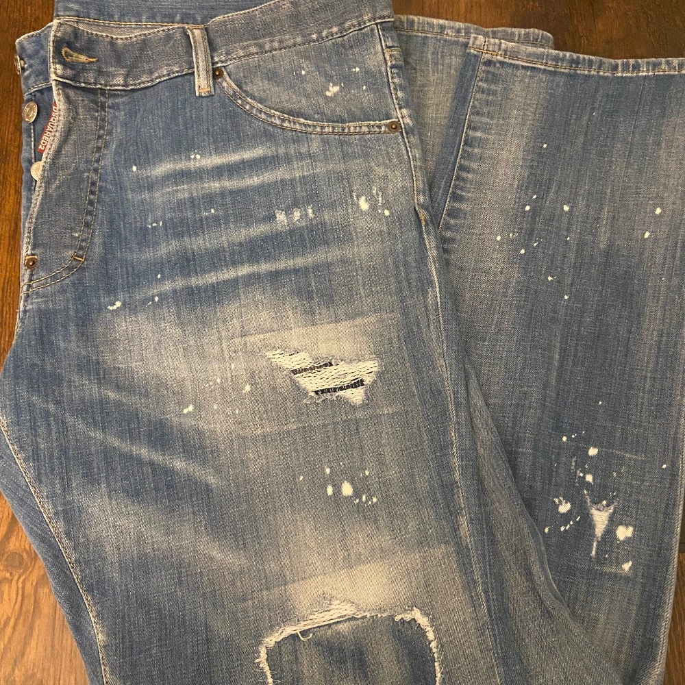 Dsquared2 Cool Guy Jeans 56 41x35 Taper Distressed Slightly Used S74LB1252